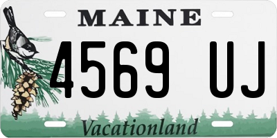 ME license plate 4569UJ