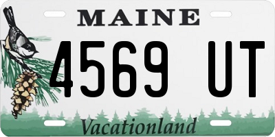 ME license plate 4569UT