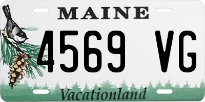 ME license plate 4569VG