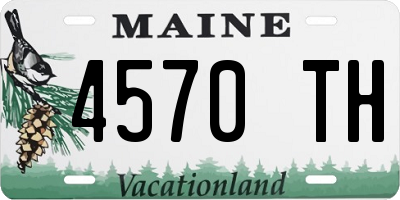 ME license plate 4570TH
