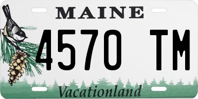 ME license plate 4570TM