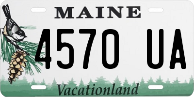 ME license plate 4570UA