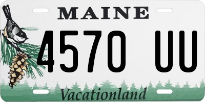 ME license plate 4570UU