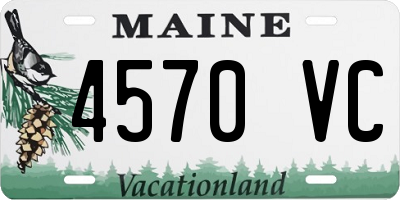 ME license plate 4570VC