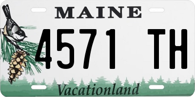 ME license plate 4571TH