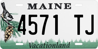 ME license plate 4571TJ