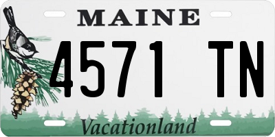 ME license plate 4571TN