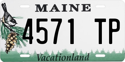 ME license plate 4571TP