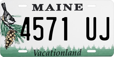 ME license plate 4571UJ