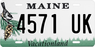 ME license plate 4571UK