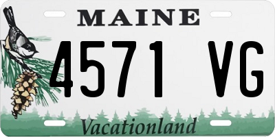 ME license plate 4571VG