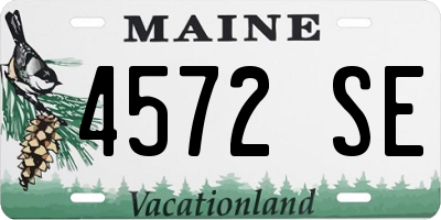 ME license plate 4572SE