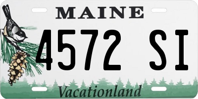 ME license plate 4572SI