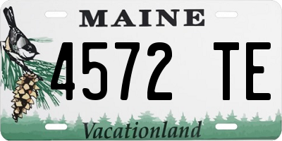 ME license plate 4572TE