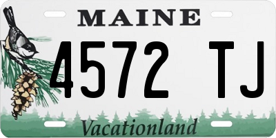 ME license plate 4572TJ