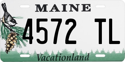 ME license plate 4572TL