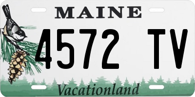 ME license plate 4572TV
