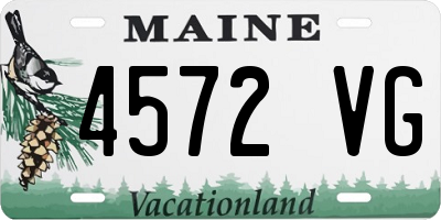 ME license plate 4572VG