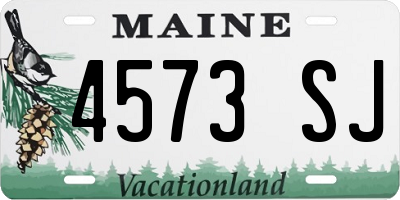 ME license plate 4573SJ