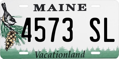 ME license plate 4573SL