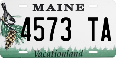 ME license plate 4573TA