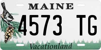 ME license plate 4573TG