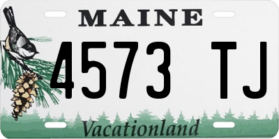 ME license plate 4573TJ