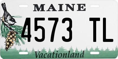 ME license plate 4573TL