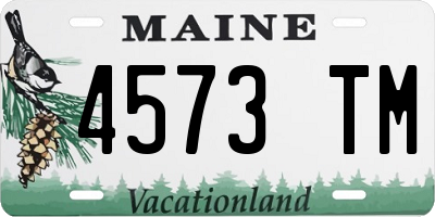 ME license plate 4573TM