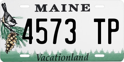 ME license plate 4573TP