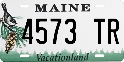 ME license plate 4573TR
