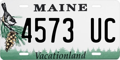 ME license plate 4573UC