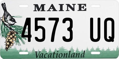 ME license plate 4573UQ