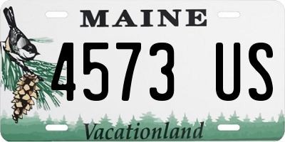 ME license plate 4573US