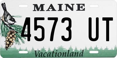 ME license plate 4573UT