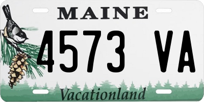 ME license plate 4573VA