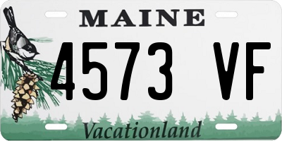 ME license plate 4573VF