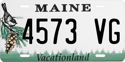 ME license plate 4573VG