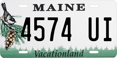 ME license plate 4574UI