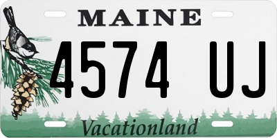 ME license plate 4574UJ