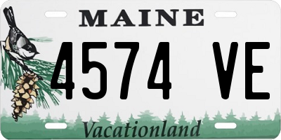 ME license plate 4574VE