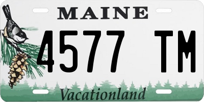 ME license plate 4577TM