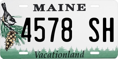 ME license plate 4578SH