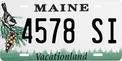 ME license plate 4578SI
