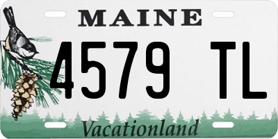 ME license plate 4579TL