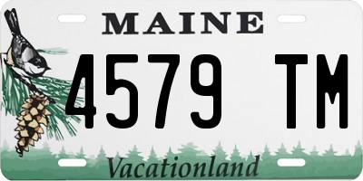 ME license plate 4579TM