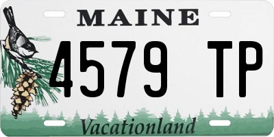 ME license plate 4579TP
