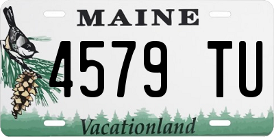 ME license plate 4579TU
