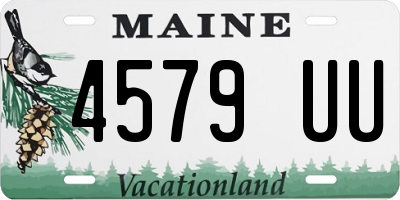 ME license plate 4579UU