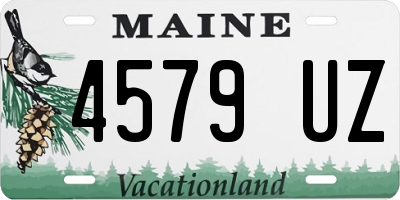 ME license plate 4579UZ
